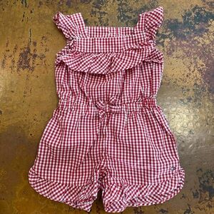 Tommy Hilfiger Red Gingham Romper